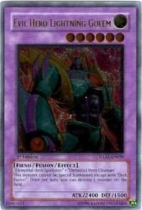 Evil Hero Lightning Golem (UTR) — Gladiator's Assault card