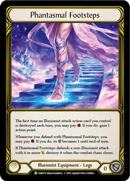 Phantasmal Footsteps (Golden) - FAB019 — Flesh and Blood: Promo Cards card