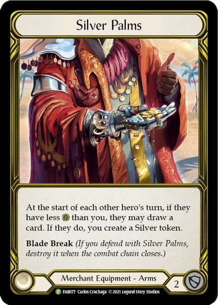 Silver Palms (Golden) - FAB077 — Flesh and Blood: Promo Cards card