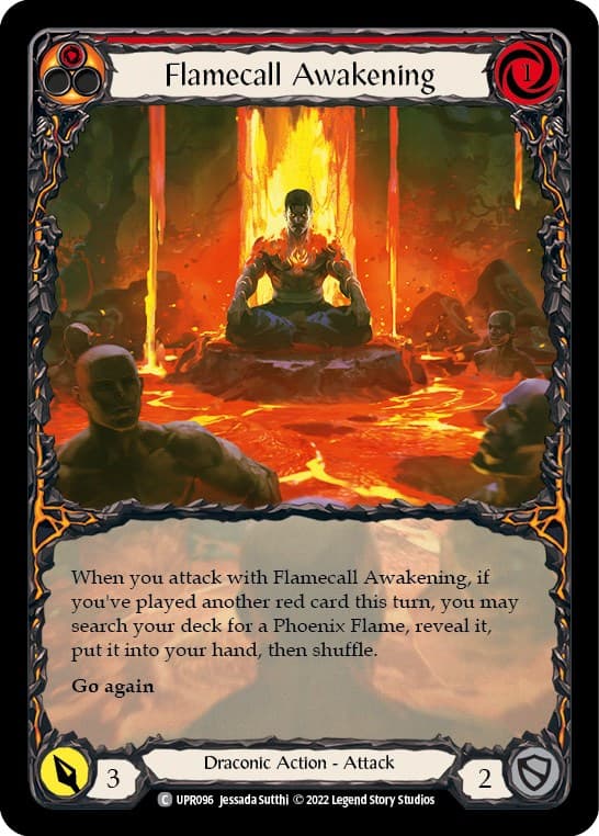 Flamecall Awakening (Extended Art) — Uprising card