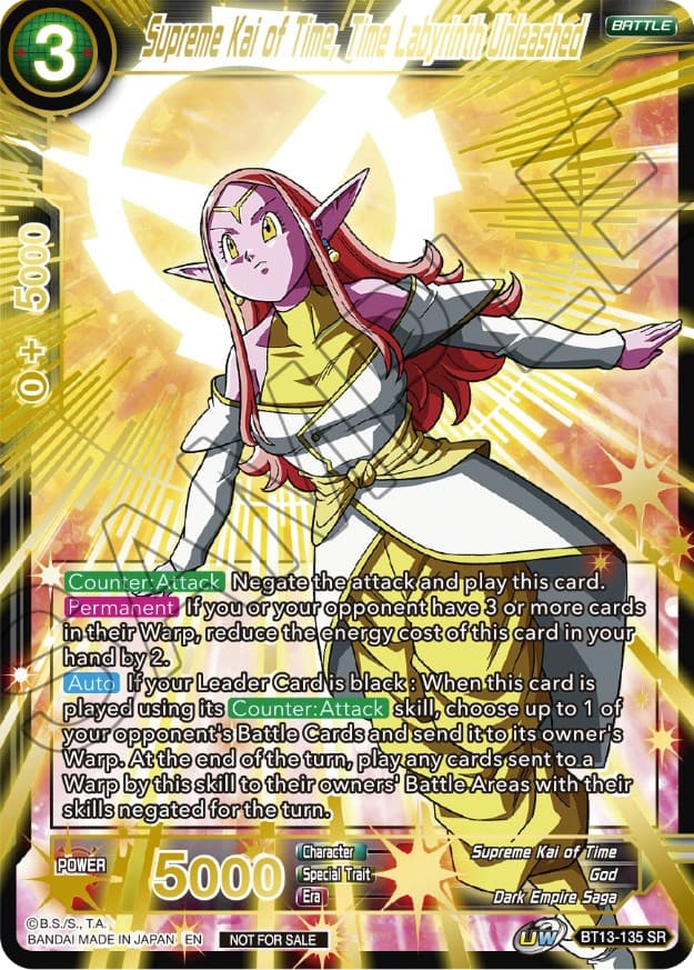 Supreme Kai of Time, The Labyrinth Unleashed (Top 16) — Tournament Promotion Cards card