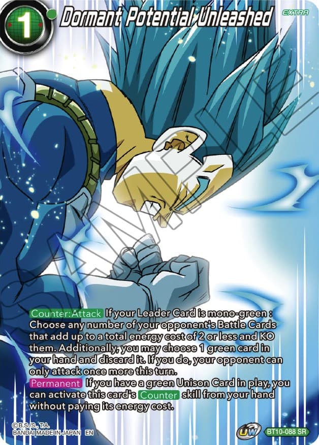Dormant Potential Unleashed — Theme Selection: History of Vegeta card