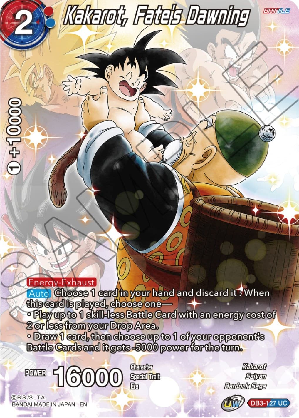 Kakarot, Fate's Dawning — Theme Selection: History of Son Goku card