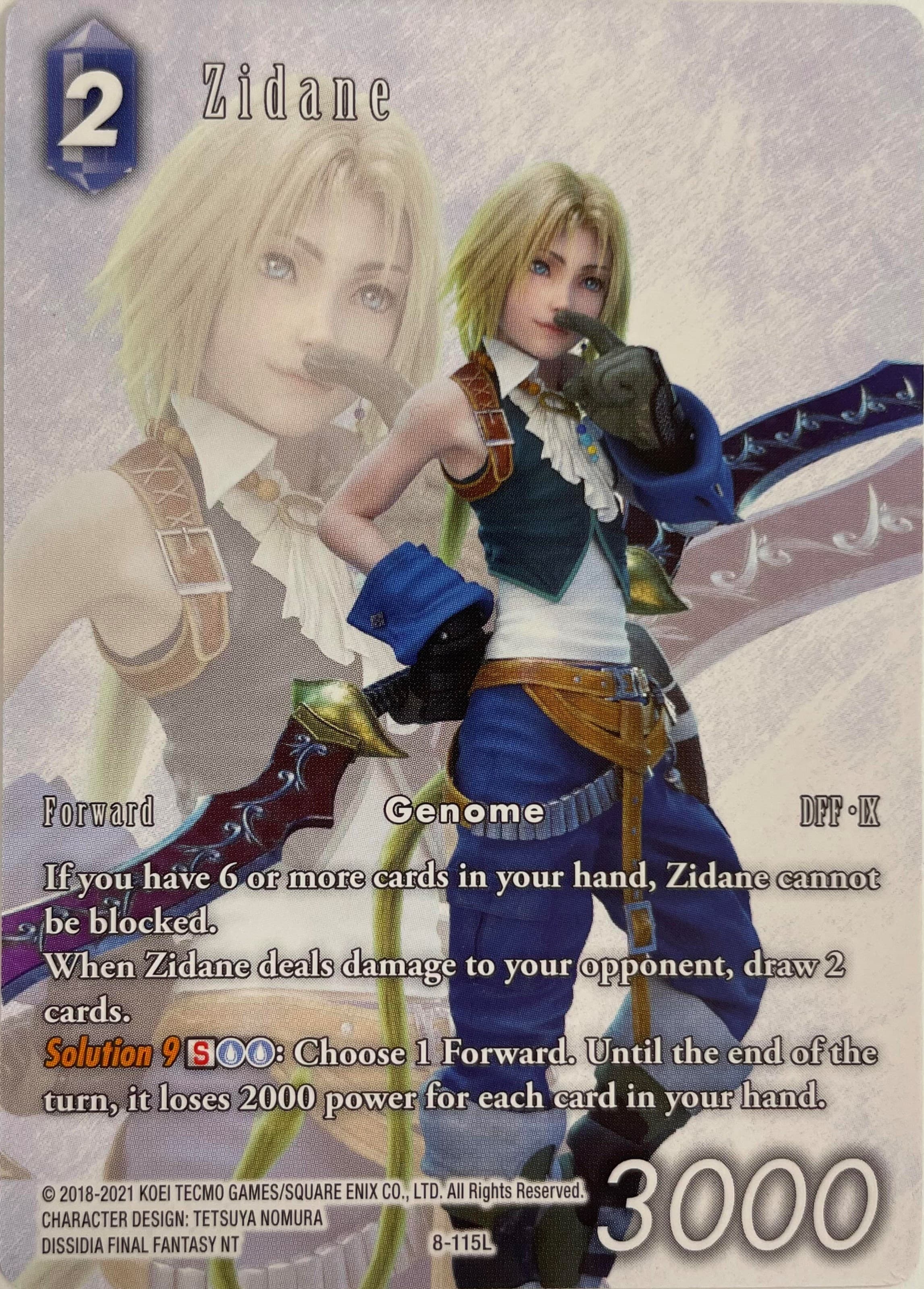 Zidane - 8-115L (Full Art) — FF: Promo Cards card