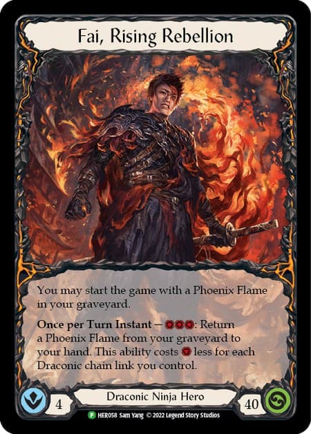 Fai, Rising Rebellion - HER058 — Flesh and Blood: Promo Cards card