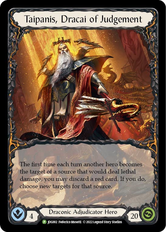 Taipanis, Dracai of Judgement - JDG002 — Flesh and Blood: Promo Cards card