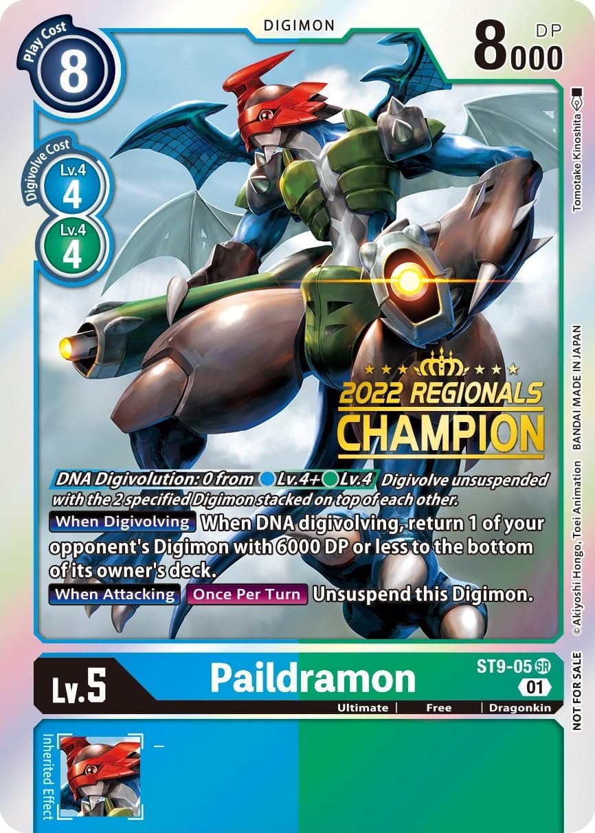 Paildramon (2022 Championship Offline Regional) [Online Champion] — Starter Deck 09: Ultimate Ancient Dragon card