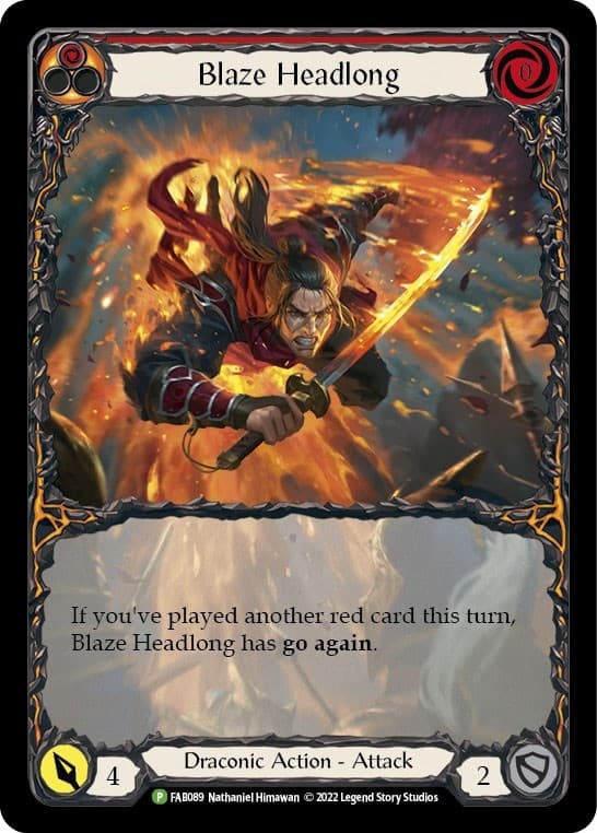 Blaze Headlong - FAB089 — Flesh and Blood: Promo Cards card