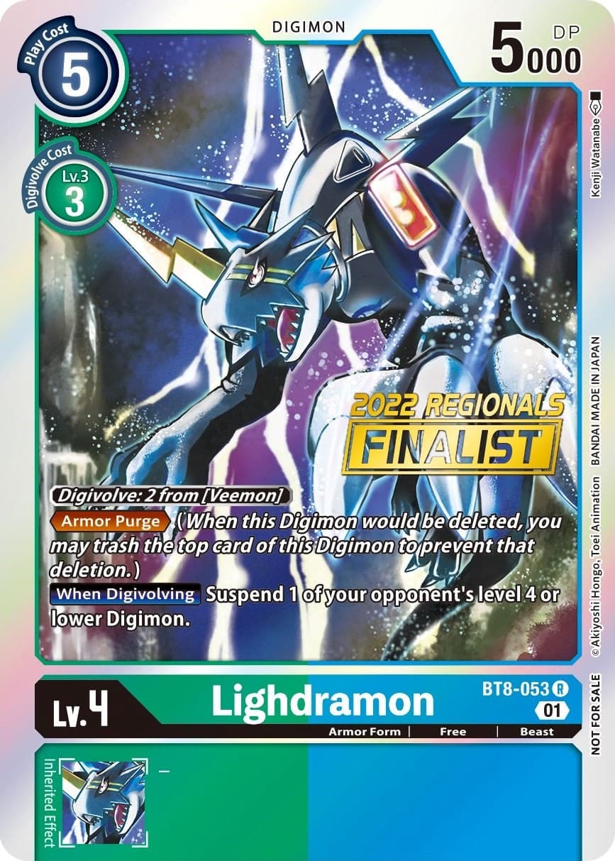 Lighdramon (2022 Championship Offline Regional) [Online Finalist] — New Awakening card