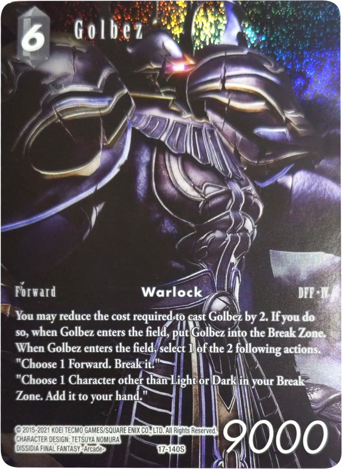 Golbez (Full Art) — Rebellion's Call card