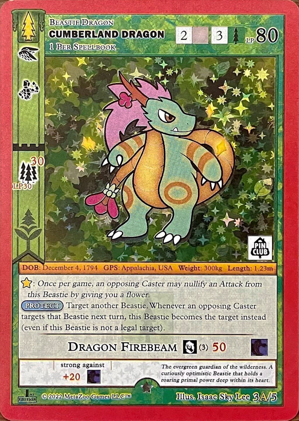 Cumberland Dragon - 3A (Pin Club Wilderness Mystery Collection) — Miscellaneous Promos card