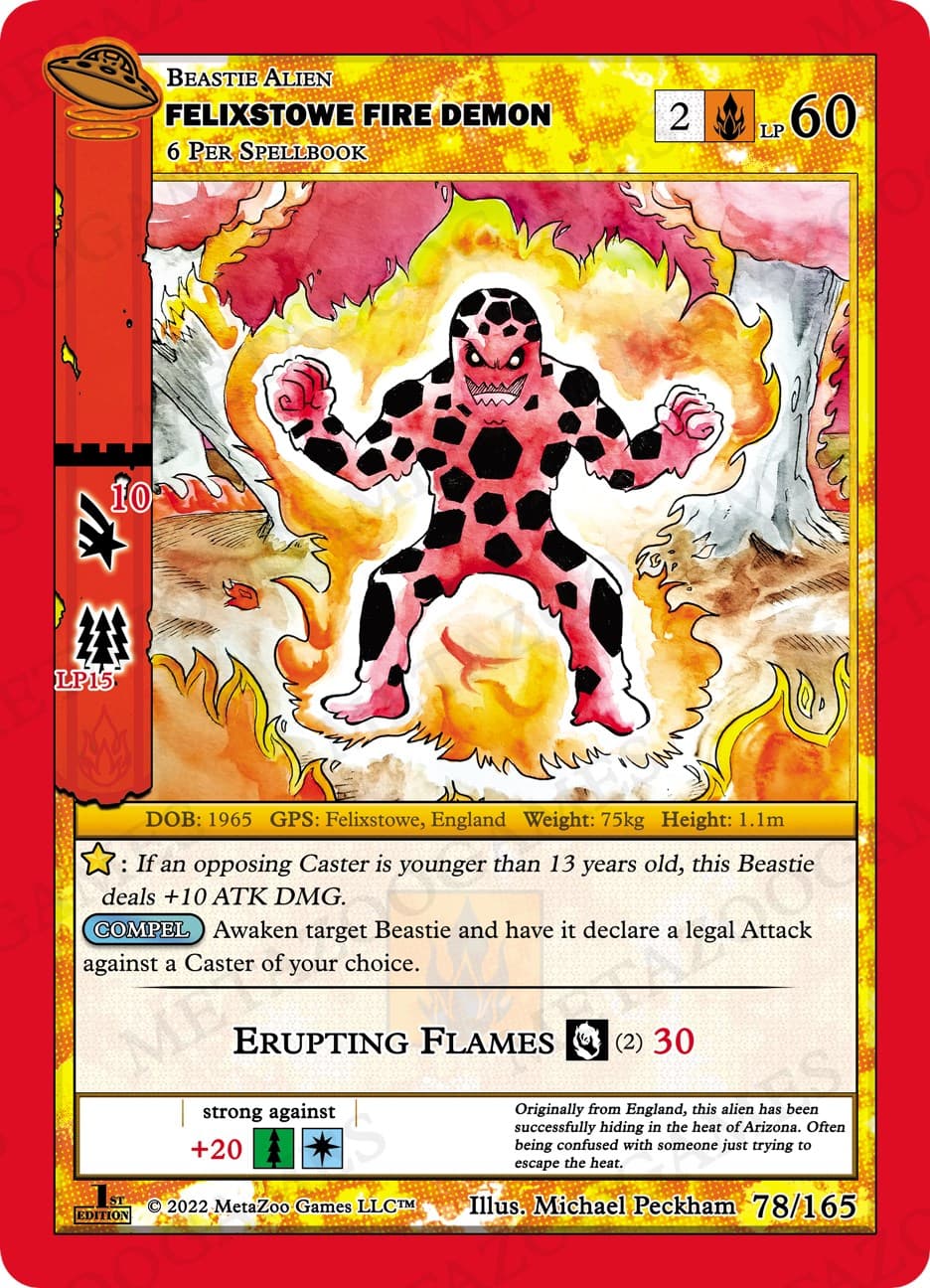 Felixstowe Fire Demon — UFO: First Edition card