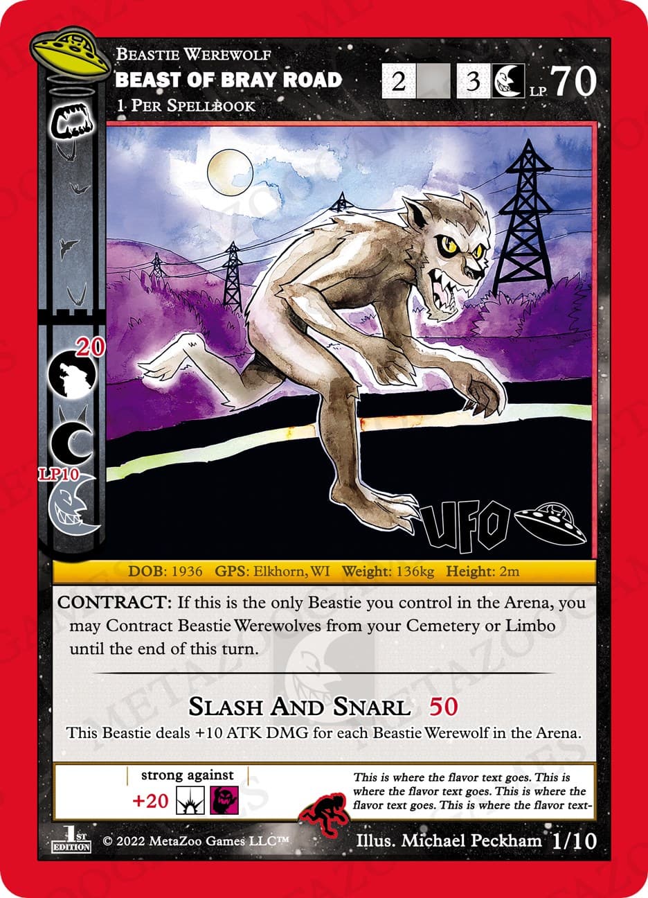 Beast of Bray Road — UFO: First Edition Release Event Deck card