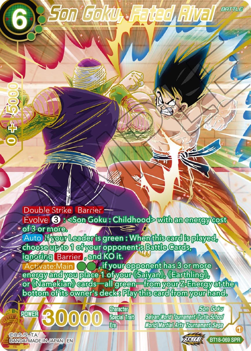 Son Goku, Fated Rival (SPR) — Dawn of the Z-Legends card