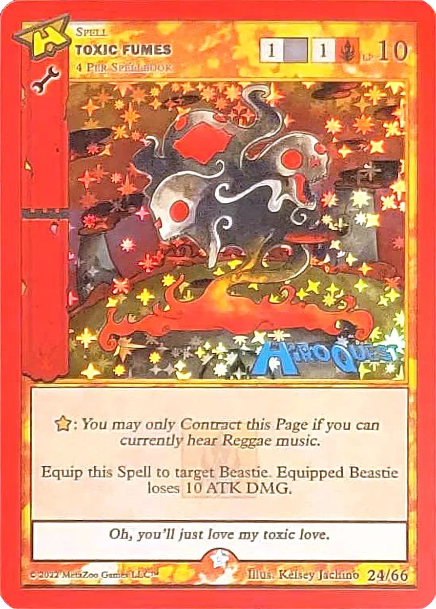 Toxic Fumes — Hiroquest Promos card