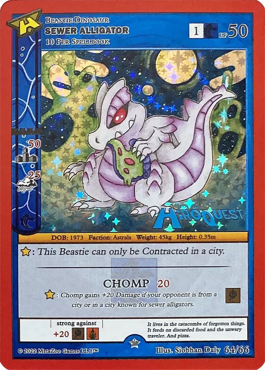 Sewer Alligator — Hiroquest Promos card