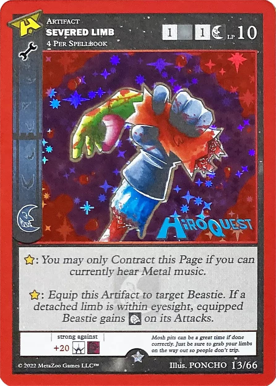 Severed Limb — Hiroquest Promos card