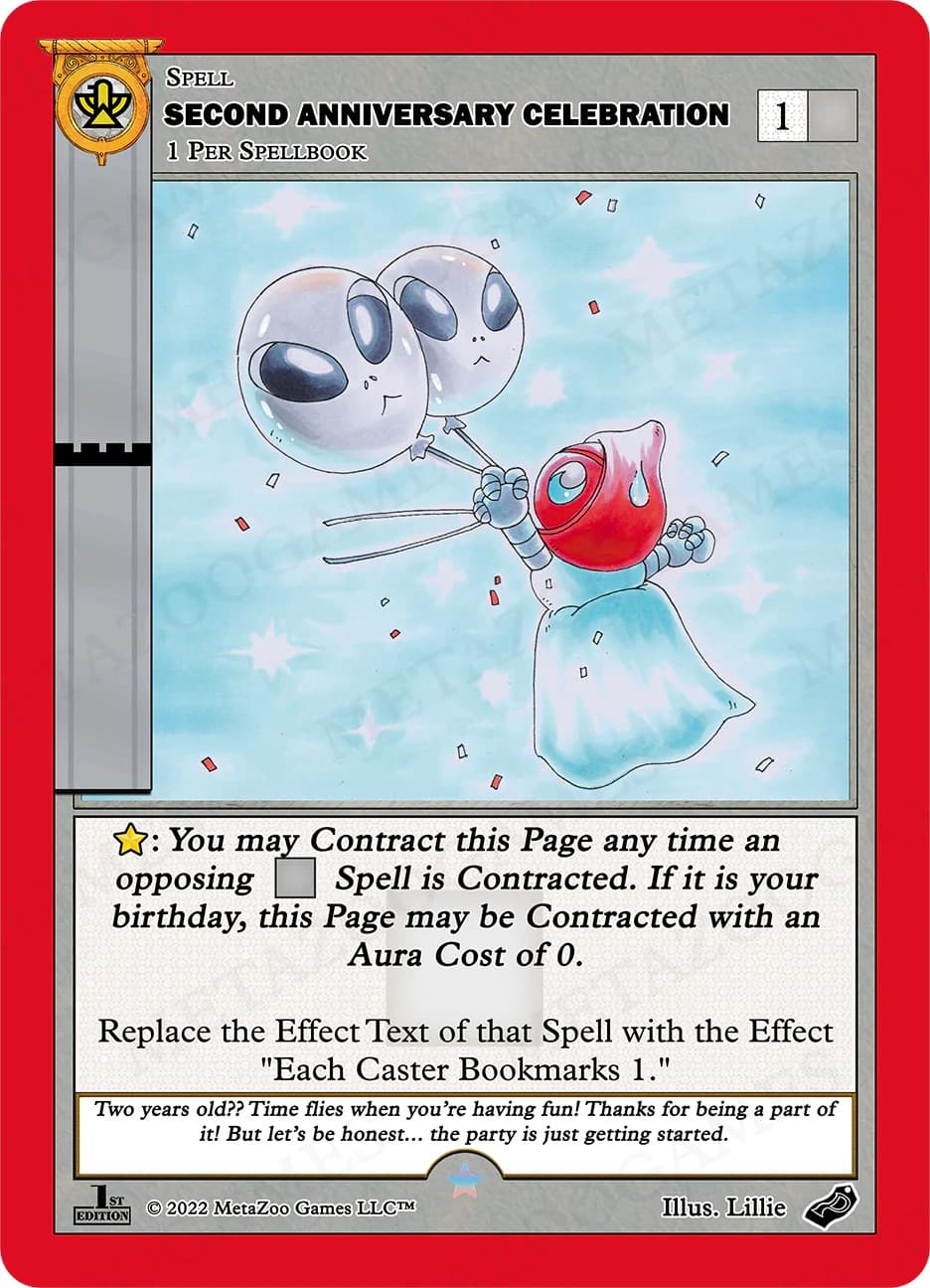 Second Anniversary Celebration (1st Edition) — Holiday Promos card