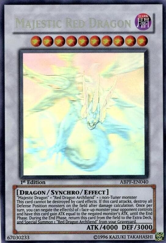 Majestic Red Dragon (Ghost Rare) — Absolute Powerforce card