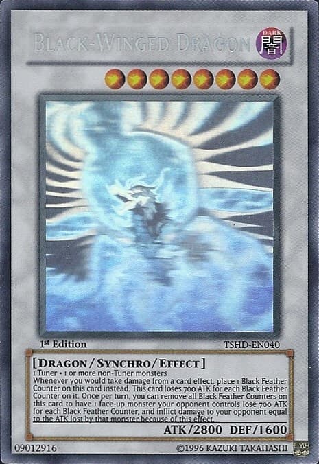 Black-Winged Dragon (Ghost Rare) — The Shining Darkness card