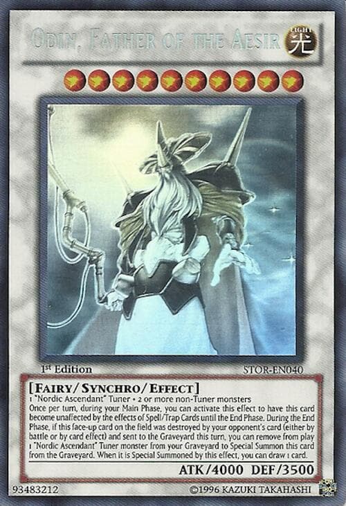 Odin, Father of the Aesir (Ghost Rare) — Storm of Ragnarok card