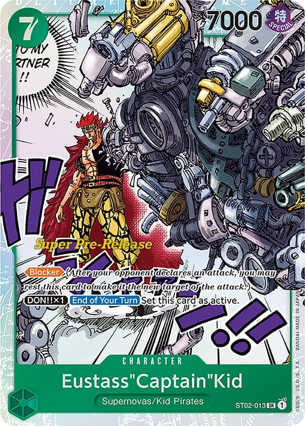 Eustass"Captain"Kid (013) — Super Pre-Release Starter Deck 2: Worst Generation card