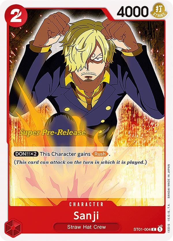 Sanji — Super Pre-Release Starter Deck 1: Straw Hat Crew card