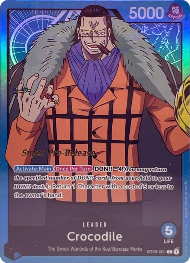 Crocodile (001) — Super Pre-Release Starter Deck 3: The Seven Warlords of the Sea card