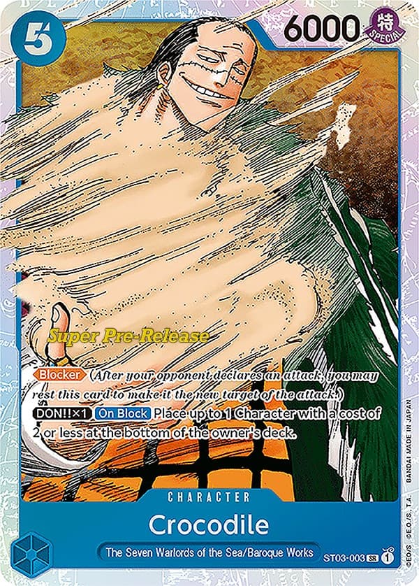 Crocodile (003) — Super Pre-Release Starter Deck 3: The Seven Warlords of the Sea card
