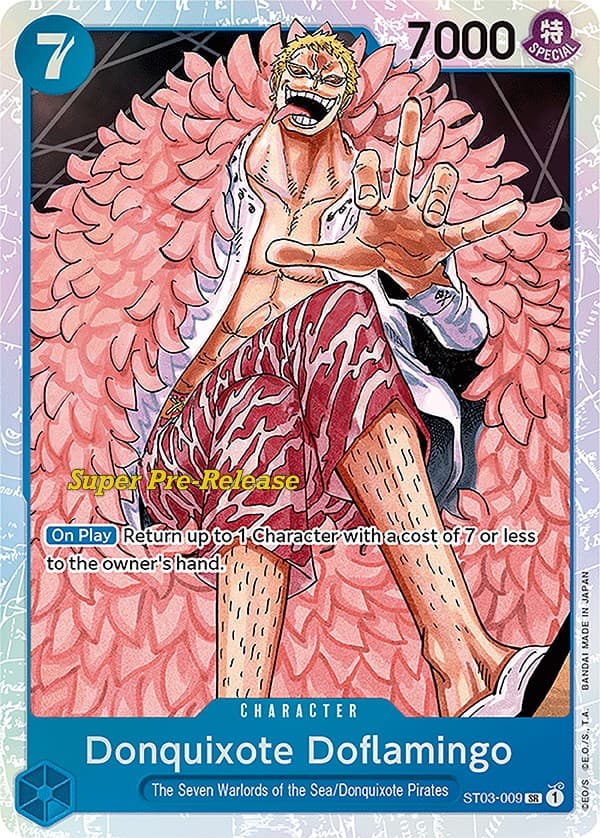 Donquixote Doflamingo — Super Pre-Release Starter Deck 3: The Seven Warlords of the Sea card