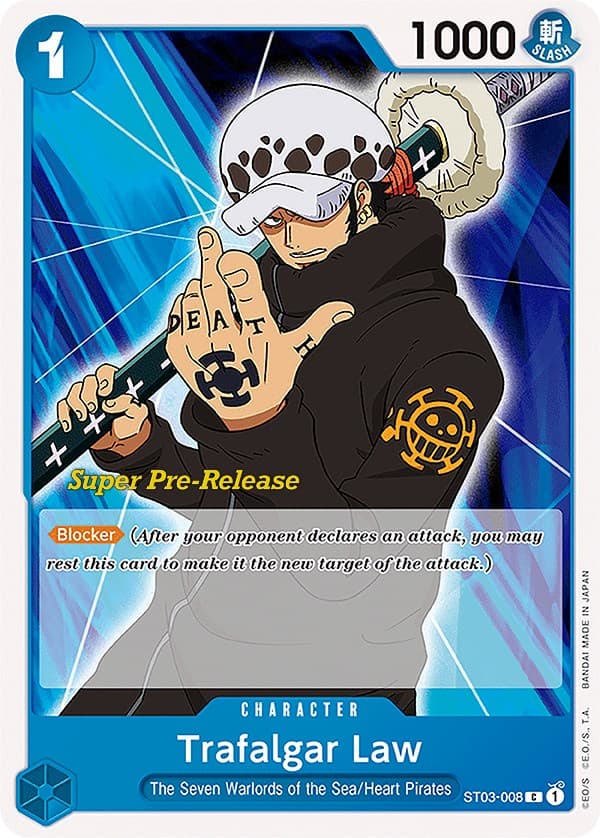 Trafalgar Law — Super Pre-Release Starter Deck 3: The Seven Warlords of the Sea card
