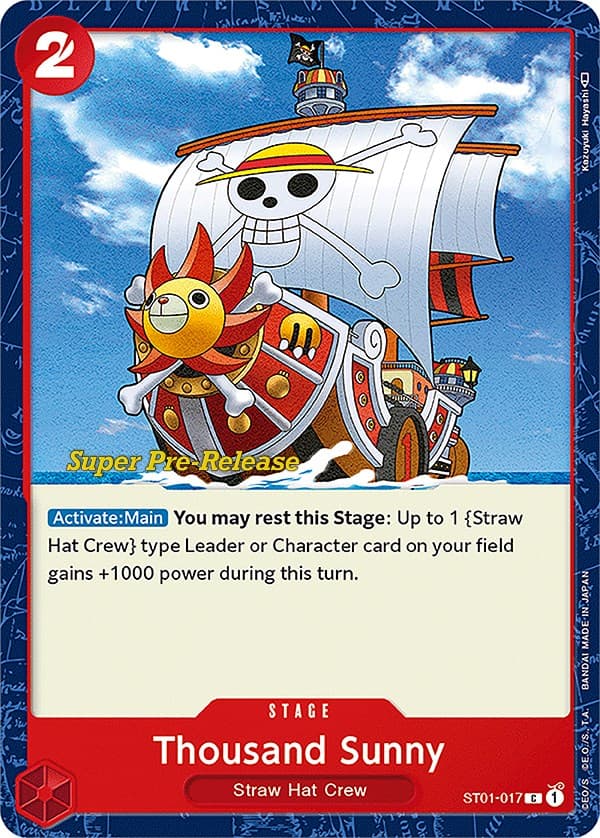 Thousand Sunny — Super Pre-Release Starter Deck 1: Straw Hat Crew card