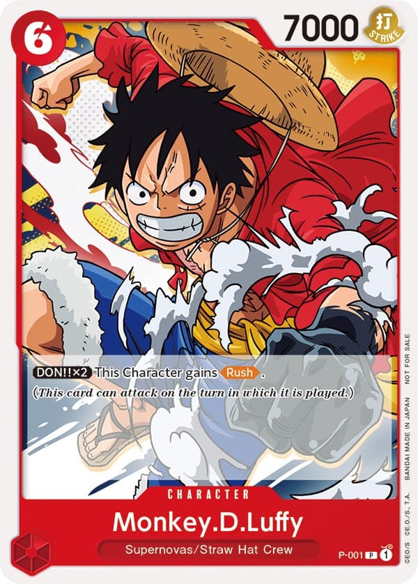 Monkey.D.Luffy (Super Pre-Release) [Participant] — One Piece Promotion Cards card