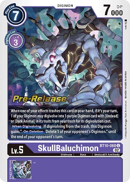 SkullBaluchimon — Xros Encounter Pre-Release Cards card