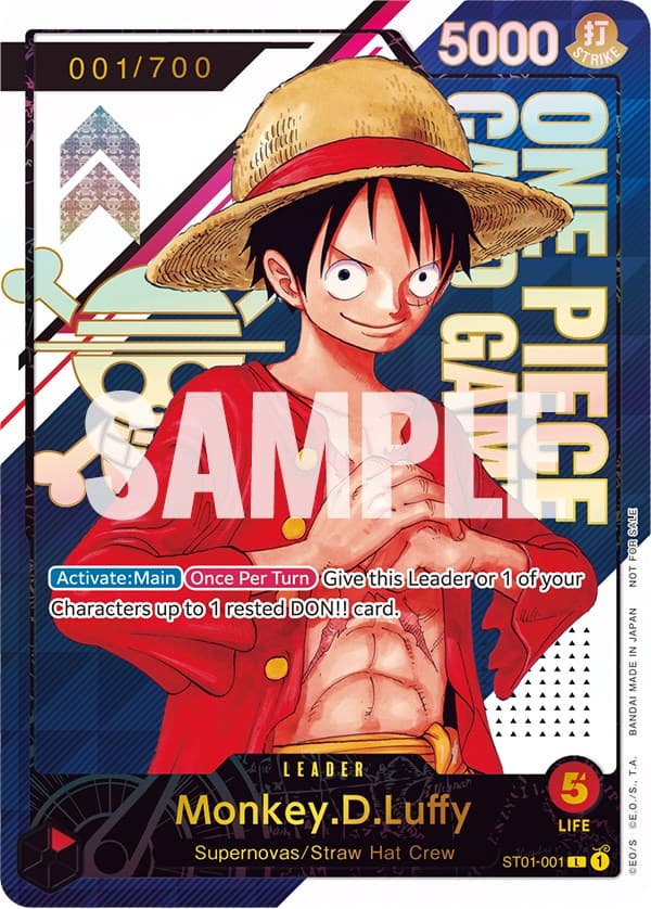 Monkey.D.Luffy - ST01-001 [Serial Number] — One Piece Promotion Cards card