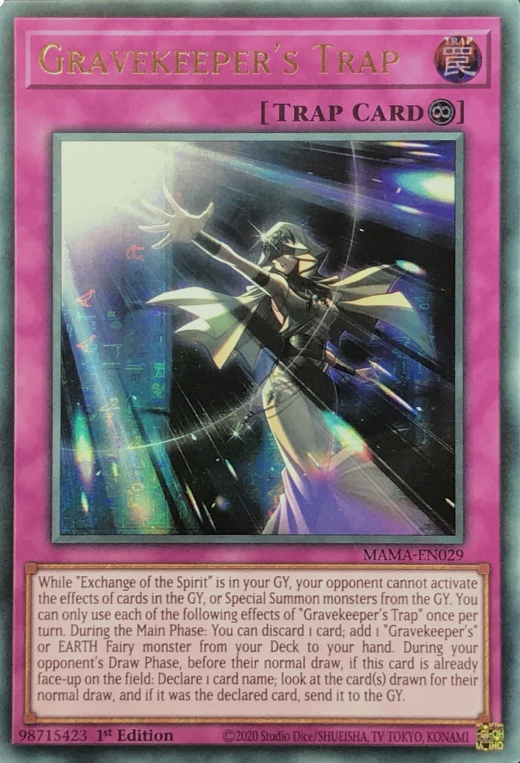 Gravekeeper's Trap (Ultra Pharaoh's Rare) — Magnificent Mavens card