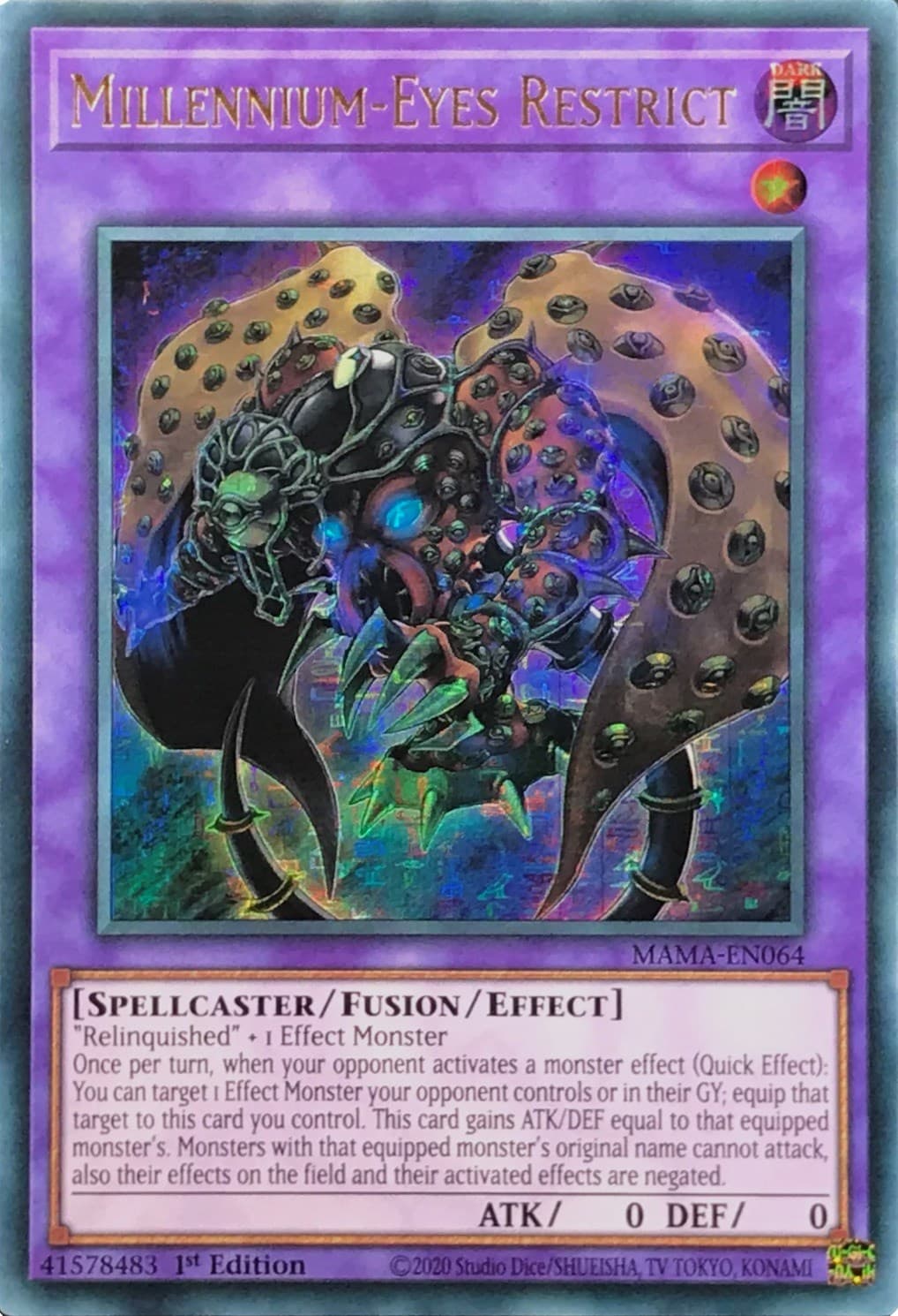 Millennium-Eyes Restrict (Ultra Pharaoh's Rare) — Magnificent Mavens card