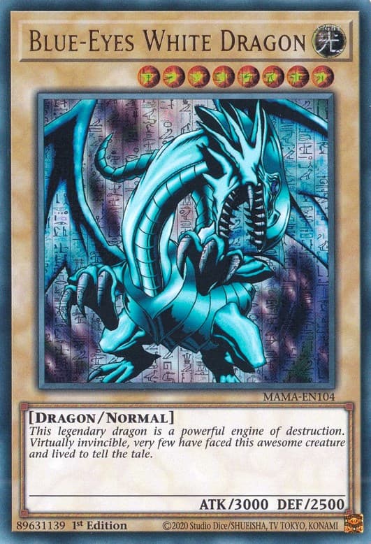Blue-Eyes White Dragon (Ultra Pharaoh's Rare) — Magnificent Mavens card