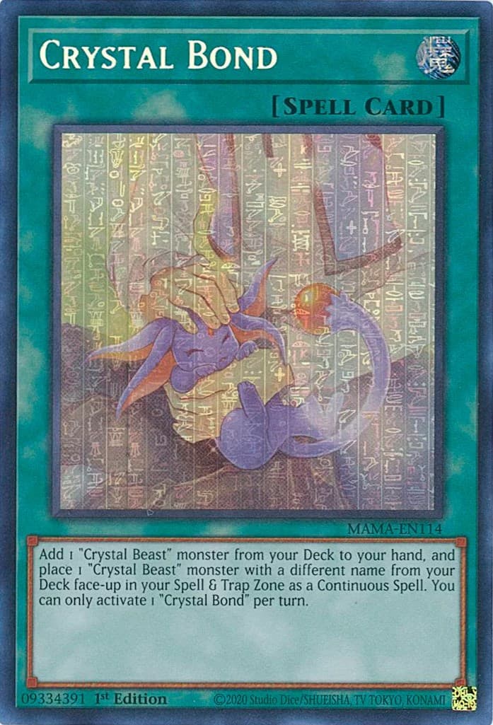 Crystal Bond (Ultra Pharaoh's Rare) — Magnificent Mavens card