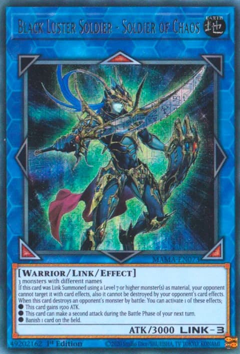 Black Luster Soldier - Soldier of Chaos (Ultra Pharaoh's Rare) — Magnificent Mavens card