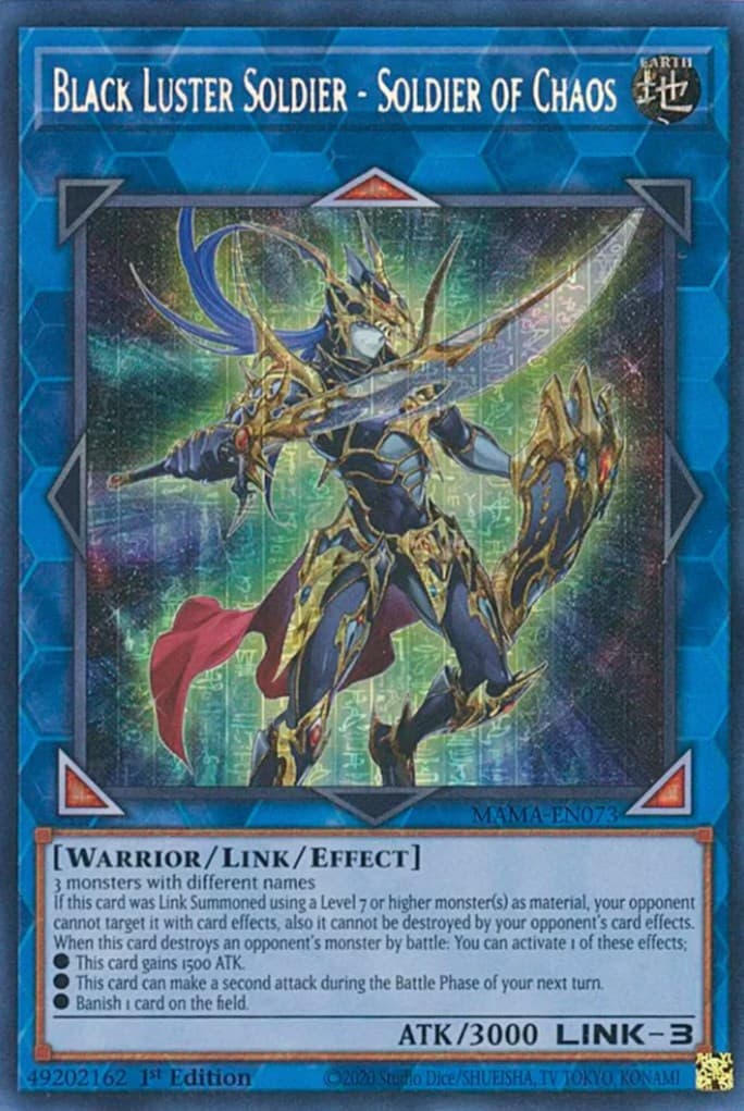 Black Luster Soldier - Soldier of Chaos (Secret Pharaoh's Rare) — Magnificent Mavens card