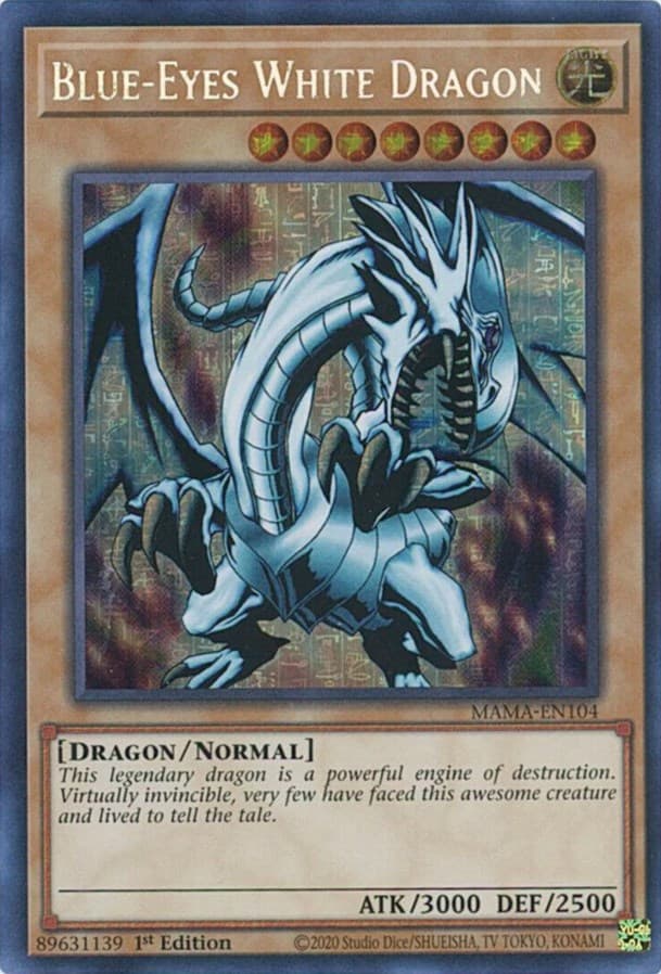 Blue-Eyes White Dragon (Secret Pharaoh's Rare) — Magnificent Mavens card