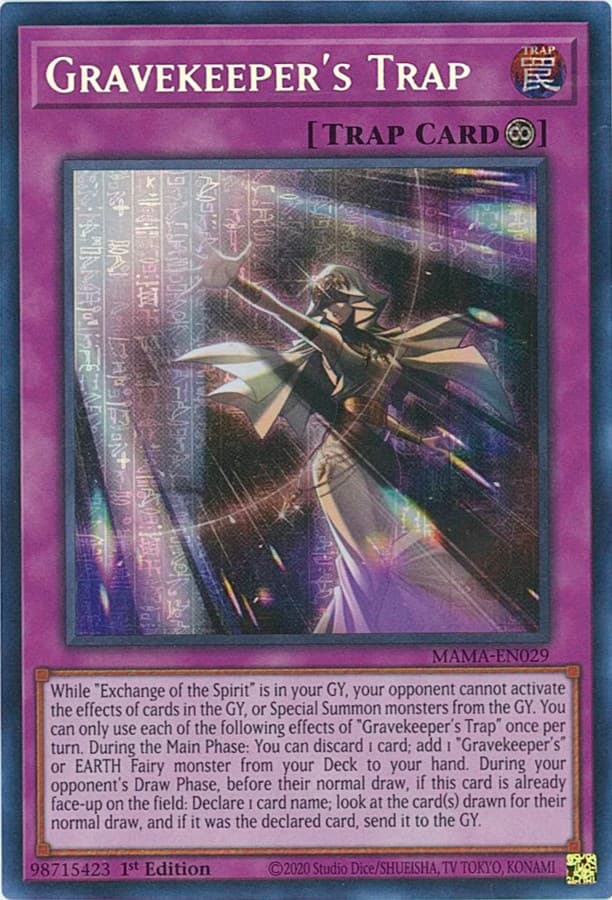 Gravekeeper's Trap (Secret Pharaoh's Rare) — Magnificent Mavens card