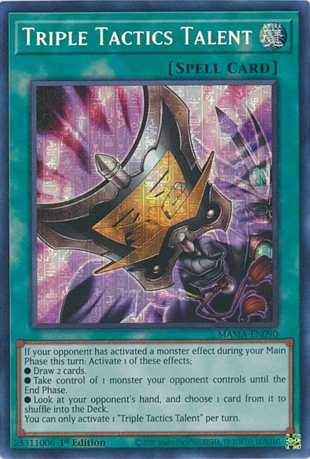 Triple Tactics Talent (Secret Pharaoh's Rare) — Magnificent Mavens card