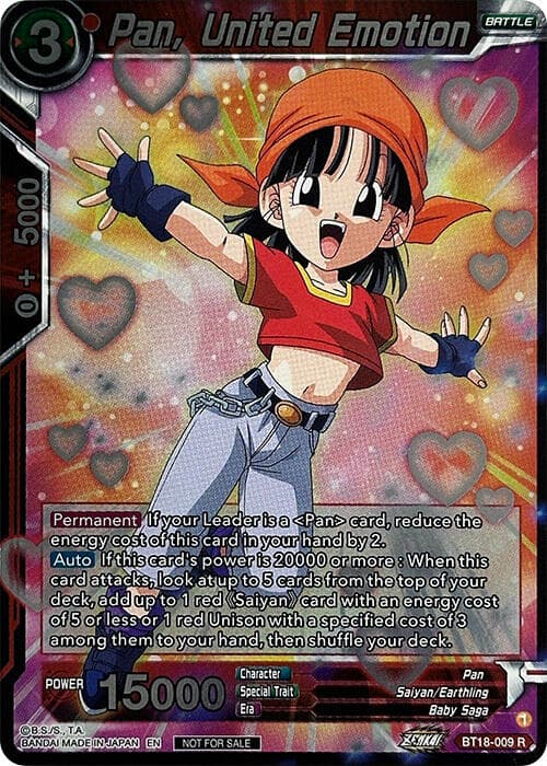 Pan, United Emotion (Zenkai Series Pack Vol.1) — Tournament Promotion Cards card