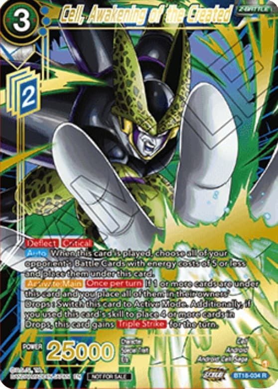 Cell, Awakening of the Created (Zenkai Cup 2022 Top 64) — Tournament Promotion Cards card