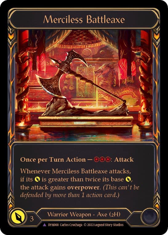 Merciless Battleaxe (Marvel) — Dynasty card