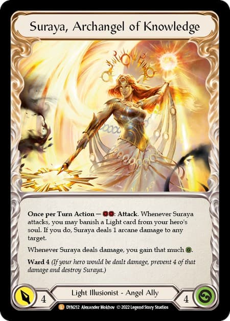 Invoke Suraya // Suraya, Archangel of Knowledge — Dynasty card