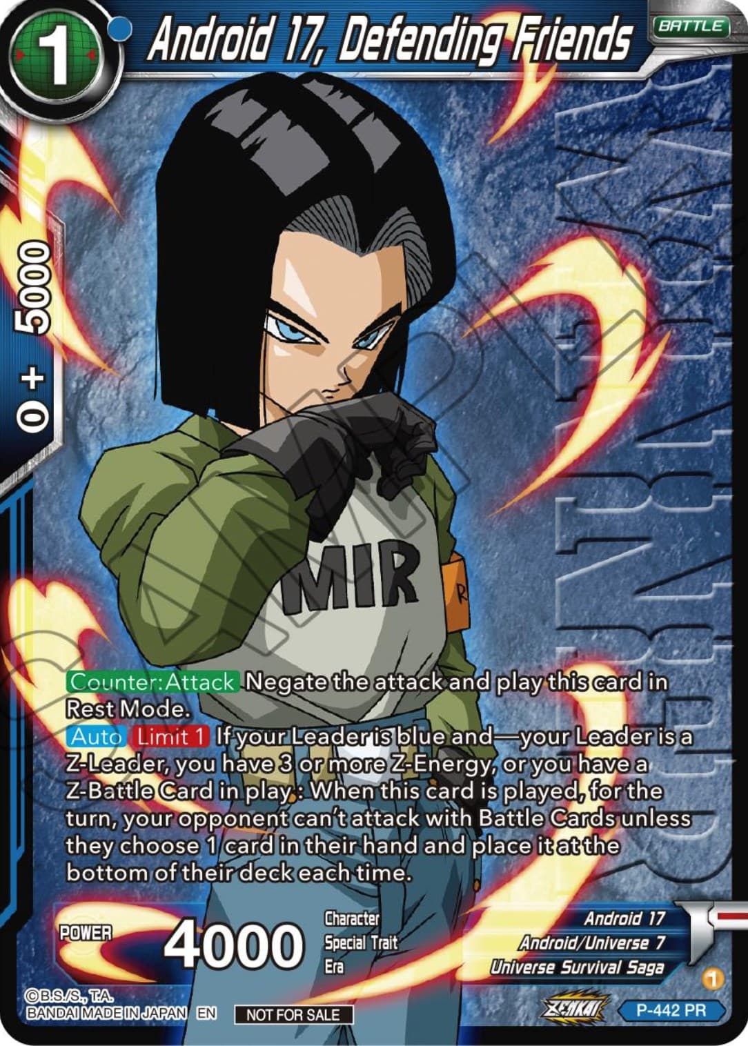 Android 17, Defending Friends (Winner) — Tournament Promotion Cards card