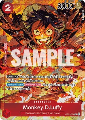 Monkey.D.Luffy (024) (Parallel) — Romance Dawn card